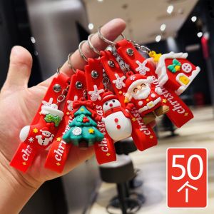 Hadiah Krismas Santa Claus boneka gantungan kereta kunci pengikat Hadiah kecil Malam Krismas Syarikat pusat membeli-belah acara