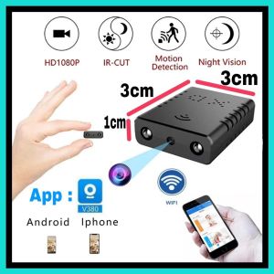 cctv v380 pro jarak jauhcctv mini sambung ke hp XD Kamera CCTV 1080p HD Mini spy Camera