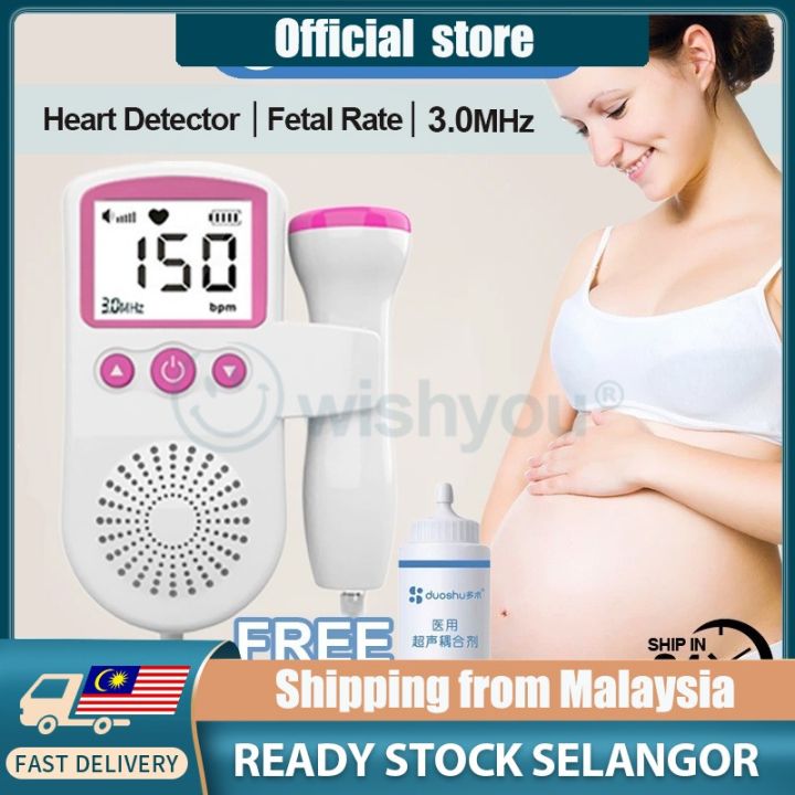 【24H】Upgraded 3.0MHz Fetal Doppler Baby Heartbeat Detector Monitor ...