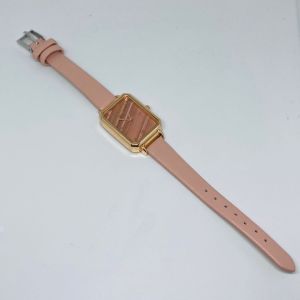 BI -  JT054 Jam Tangan Kecil Wanita Dial Kotak Gradasi Analog Quartz Strap Pu Leather Fashion Import