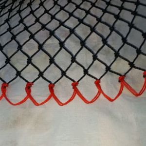 เนื้อตาข่ายขอบถัง หรือกะละมังขนาดใหญ่ เนื้ออวนโปลี 24ตา 3.5 ซม 100ตา ยาว 42 ซม