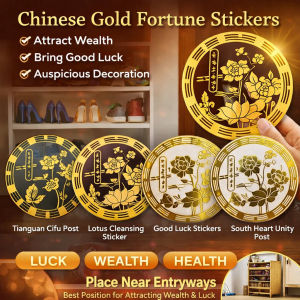 [Bring Wealth] Koi Heavenly Palace Blessing Stickers Good Luck Lotus Purifying Heavenly Palace Blessing Sticker 好运连连荷花净秽天宫赐福贴