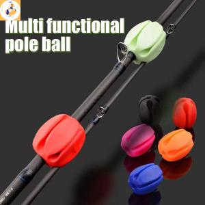 EOY Silicone Fishing Rod Holder Straps 5 Hole Lightweight Fishing Tackle Ties Fishing Accessories Silicone Fishing Rod Storage