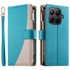 Cho Xiaomi Mi 17T 15T 14T 13T 12T 11T Pro vỏ điện thoại Da Từ Tính chia màu Thẻ Ví Khe Cắm Thời Trang Lật Bìa