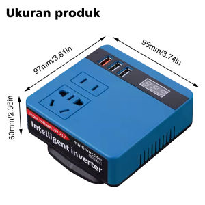 Moketa 100W Inverter 18-21V Output 110/220V Baterai soket konverter daya 3 USB Pengisi daya cepat