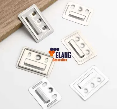 Klip Bracket Wallpanel WPC | Ukuran 36mm x 50mm | Bahan stainless anti karat