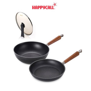 Happycall Graphene Nonsitck IH Induction Wok Pan Lid 28cm 3pcs Set