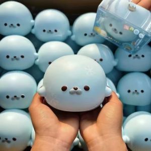 YOUSHI TOP Phục hồi chậm Đồ chơi bóp hình hải cẩu Kết cấu mềm mại Tăng trưởng chậm Đồ chơi giảm căng thẳng hình hải cẩu Đồ chơi giác quan 12cm Đồ chơi thú nhồi bông hình hải cẩu Trang trí bàn làm việc