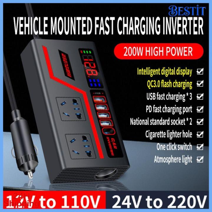BESTIT%20Universal%20Car%20Inverter%20200W%20High%20Power%20DC%2012V/24V%20To%20220V%20Car%20Converter%20Socket%20Portable%20Multifunction%20Automotive%20Charger%20Inverter%20-%20Image%202