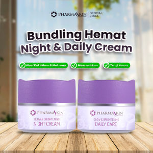 PHARMASKIN COMBO FLEK Cream Malam Flek & Cream Siang Flek Skincare Krim Untuk Plek Hitam BANDEL MENAHUN