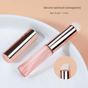 Nail Art Silicone Applicator Stick Chrome Pigment Dust Applying Gradient Shading Pen Easy-Daub Powder Silicone Nail Brushes Tool