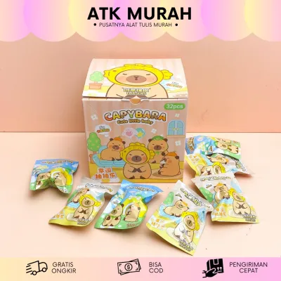 Penghapus Mini Mystery Bag Capybara ER-1470 / Blind box Capybara Cappybara Penghapus / Blind Box Sanrio lucu / Blind Box Penghapus Capybara lucu / Kado unik hampers