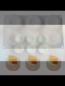 Fondant Chocolate Molds Yarn Pattern Silicone Molds Mousses Cake Decorating Tool Soap Molds Easily to Clean