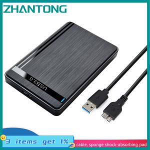 ZHANTONG 2.5-inch SSD HDD SATA Driver-free Micro Type-c USB3.0 External Mobile Hard Drive Box Storage Device Efficient Office Game