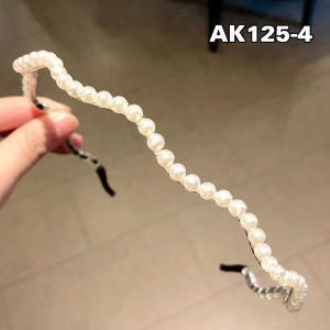 Bando Korea Perempuan Dewasa Motif Pearl Mutiara Bandana Fashion Wanita Aksesoris Hiasan Rambut Wanita Import AK125 ZIORRA