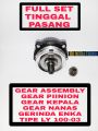 SPARE PART GEAR KEPALA DAN GEAR NANAS SATU SET UNTUK MESIN GERINDA ENKA TIPE LY 100-03 GEAR ASSEMBLY-GEAR PINION LY 100-03. 
