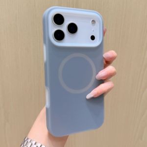 Trend Jelly Magnetic Phone Case for iPhone 17 16 15 Pro Max For MagSafe Charge Shockproof Matte Cover Candy Color Silicone Shell