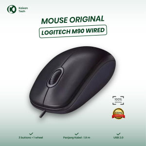 Mouse Logitech M90 mouse Ambidex USB Type-A Optikal 1000 DPI Black Ori