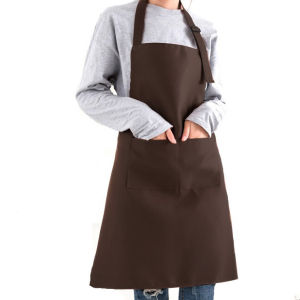 ผ้ากันเปื้อน ผ้ากันเปื้อนทำอาหาร กันน้ำ ลายน่ารัก มีกระเป๋า พร้อมผ้าซับน้ำ