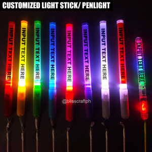 [COD] CUSTOMIZED LIGHT STICK PENLIGHT Personalized Lightstick Blinking Flashing Glowing Steady Light Glow Stick Wand Concert Party