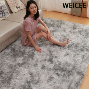 WEICEE Karpet Bulu Shaggy Dengan Lapisan Anti-Slip Tersedia Dalam 5 Warna Menarik Sesuai Untuk Semua Gaya Dekorasi Rumah