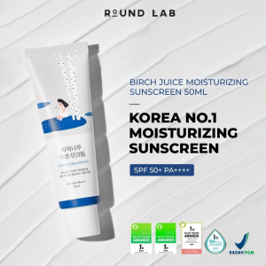 Round Lab Birch Juice Moisturizing Sunscreen SPF 50+ PA+++++ 50ml | Hydrating UV Protection