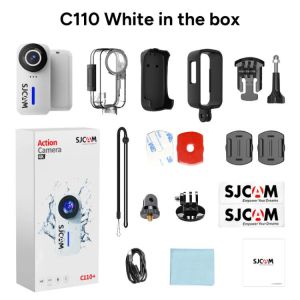 SJCAM C110 Plus Action Camera 4K Motorcycle Riding Recorder Vlog Night Vision 360 Camera Waterproof Sports Wifi Webcam