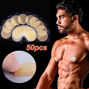 50PCS/set Men Nipple Cover Disposable Sports Invisible Nipple Pasties Adhesive Tit Pad Patch Tape