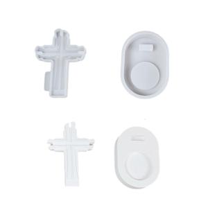 Multiple Size Crosses Sturdy Silicone Mould Set Portable Accessory for Craft Supplies Plaster Making Plaster Crafting