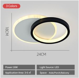YHLAMP Tricolor Modern Corridor Light Nordic Corridor Center Led Ceiling Light For Bedroom Aisle Light Home Indoor