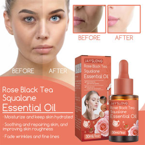 【Buy 1 get 1 free】SACE Jaysuing Rose Black Tea Essential Oil Anti-aging Anti-wrinkle Fade Fine Lines Lifting Firming Moisturizing Brighten Face Serum Skin Care Deep Anti-wrinkle Serum Fine Line Essential Oil 30ml | EEB