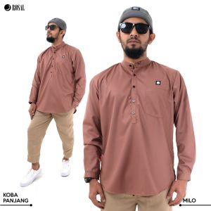 BAJU KOKO BASIC LENGAN PANJANG Muslim Pria Cowok Ikhwan by ROSAL