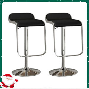 Adjustable Bar Stool Chair Set Of 2 Modern Simple 360° Swivel Seat Air Lift Bar Chair Stool High