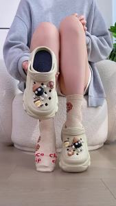 [Free Shipping] Jialiya Thick-Soled Clog Sandals for Women 2025 New Summer Outdoor Non-Slip Beach Shoes Height-Increasing Eva Sandals
