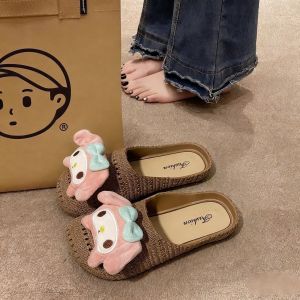 Free Shipping WomenS Outdoor Half-Slipper Shoes 2026 Autumn New Style Comfortable And Super Soft Korean Style Wear-Resistant Princess Style