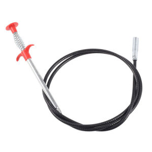 Pick Up Tool，Hand Kitchen Sink Cleaning Hook Sewer Dredging Device Spring Pipe Hair Dredging Tool Flexible Grabber Claw Pick Up Reacher Tool with 4 Claws Bendable Hose Pickup Reaching Assist Tool for Litter Pick