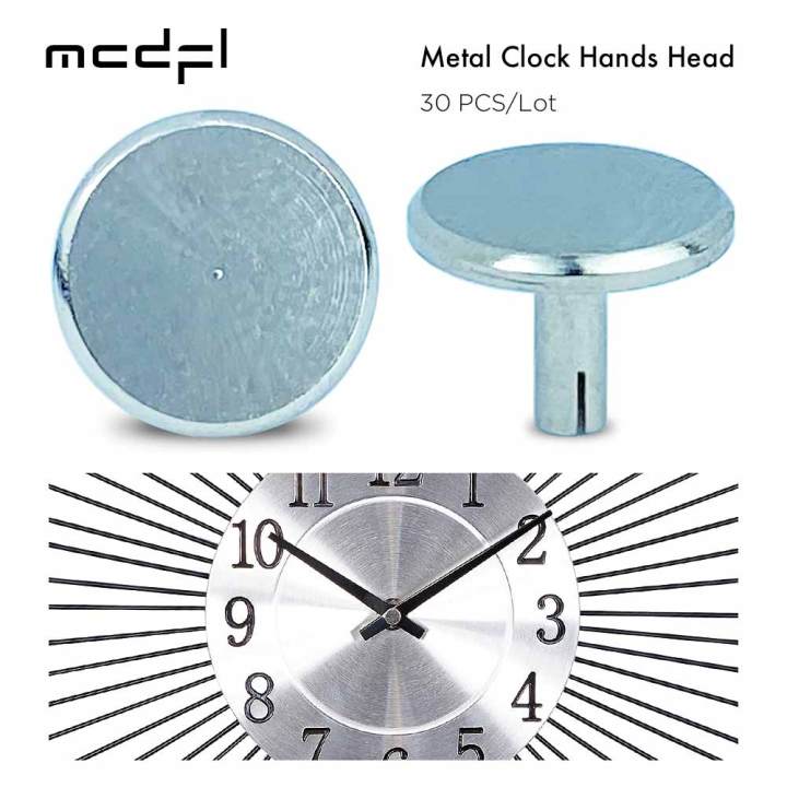 [HOT] MCDFL Wall Clock Hands Pin Silver Cover Assemble Small Parts