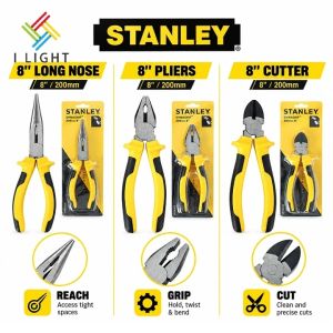 (Fast Delivery)STANLEY 8 Pliers Heavy Duty Combination Plier/Long Nose Plier/Diagonal Cutter