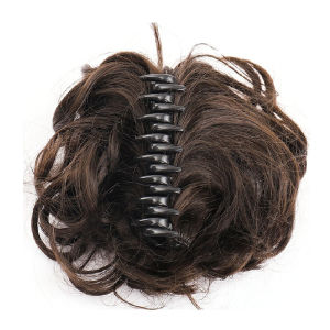 ผมสังเคราะห์บันสีดําสีน้ําตาลยุ่ง Scrunchies คลิปผมกรงเล็บในผมต่อ Updos ผมสําหรับผู้หญิง Chจุดไฟ
