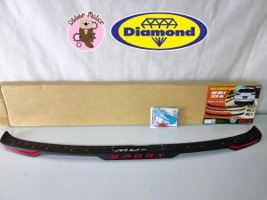 กันรอยท้าย สีดำ แดง Isuzu Mu X  ปี 2020 ขึ้นไป อีซูซุ มิวเอ็กซ์ เอ็ก มิวเอ็ก สคัพเพลท กันชน หลัง กันรอย ท้าย FITT