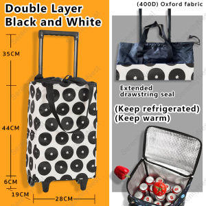 Foldable Grocery Bag Market Trolley Cart Shopping Cart Trolley Bag For Woman Keep