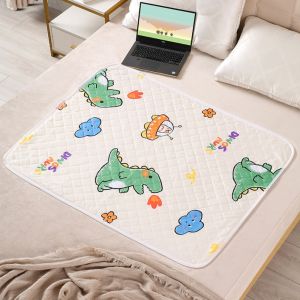 LYMEDIA Cute Cartoon Baby Urine Mat Cloth Waterproof Bedding Urine Pads Soft Breathable Baby Sleeping Underpads Baby