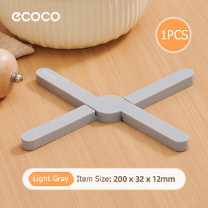 Ecoco Silicone Heat Insulation Mat X-shaped Anti-Scalding Table Pad Non-slip Foldable Easy Store
