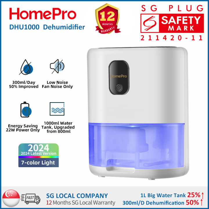 HomePro Mini Dehumidifiers/ / Big Capacity Tank/ 2000ml/ 1000ml Tank ...