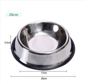 Pet Bowl Dog Food Bowl Anti-overturning Stainless Dog Bowl Water Bowl Cat Bowl Durable Bowl