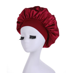 Pelise Silk Bonnet for Men Women Elastic Band Satin Hair Bonnet Soft Adjustable Sleep Cap Hair Wrap for Sleeping Natural Curly Braids