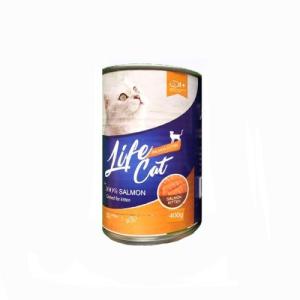 lifecat kaleng rasa salmon lifecat adult makanan basah untuk kucing rasa salmon