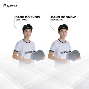 Băng đô thể thao Spinnix Snow cotton dày thấm hút mồ hôi cho pickleball cầu lông tennis chạy bộ gym