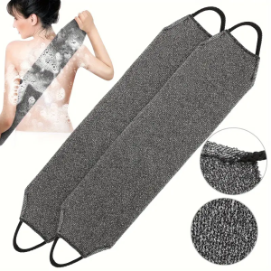 2pcs African Net Bath Body Exfoliating Long Net Double-Sided Shower Body Scrub Back Scrubber Skin Smoother Beauty Skin Bath Wash2026