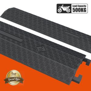 ผลิตภัณฑ์รางครอบสายไฟ 📏 ป้องกันรถทับ-สายเสียหาย 🚗⚡ สีดำ ลวดลายดี ความยาว 1 เมตร